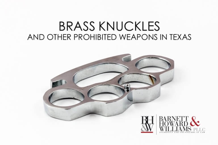 Brass Knuckles, Silencers, and Other Illegal Weapons in Texas