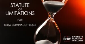 Texas statute of limitations for criminal offenses